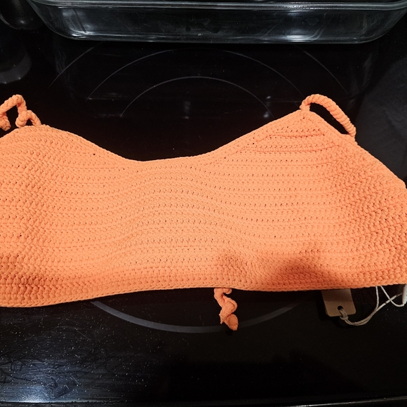 Skims Crochet Swim Scoop Bikini Top NWT MSRP $98 - Picture 5 of 16